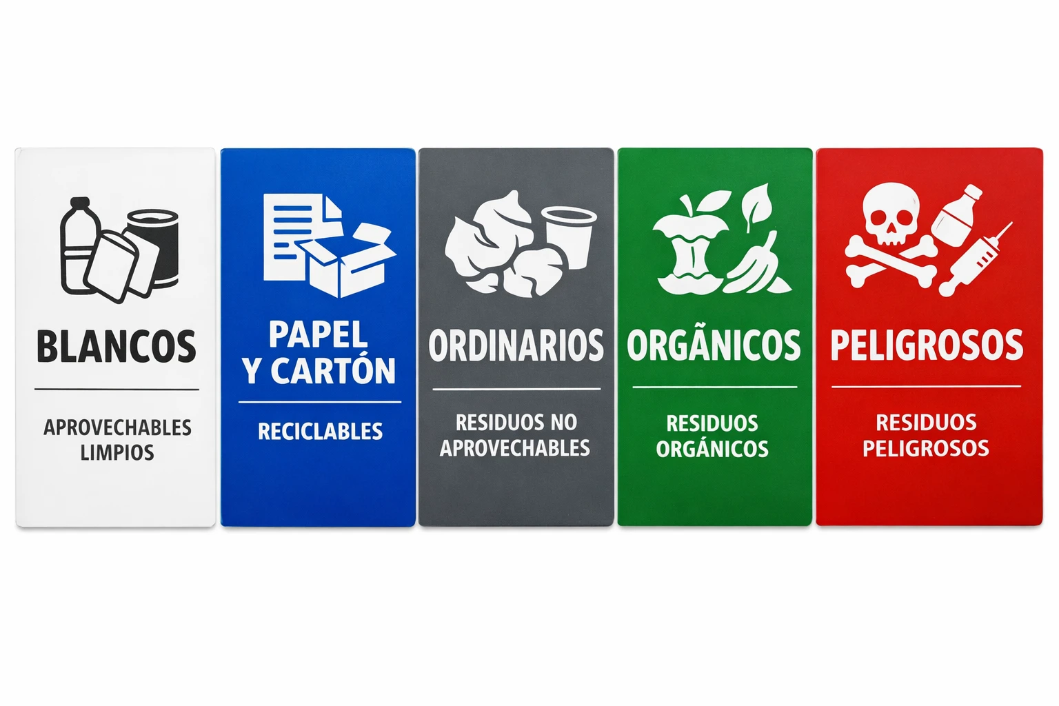 Colores normativa reciclaje Colombia Resolución 2184 separación residuos