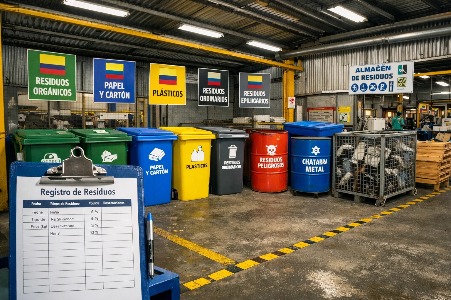 Plan de gestión integral de residuos sólidos PGIRS en empresa colombiana