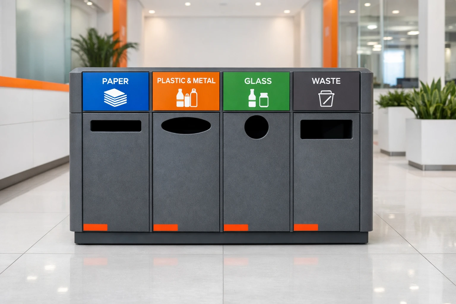 Ecopunto modular ECHO instalado en oficina corporativa en Colombia